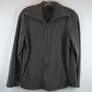 3/$20 Eileen Fisher Jacket Collared Full Zip Gray